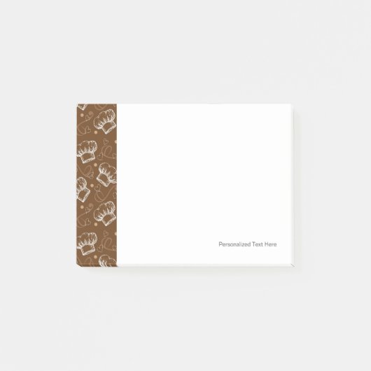 Kochmuster mit Koch Post-it Klebezettel (Vorderseite)