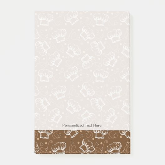 Kochmuster mit Koch Post-it Klebezettel (Vorderseite)