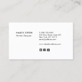 Kochnische und Zimmerservice Renovierung Visitenkarte (Rückseite)