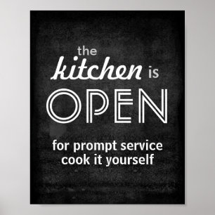Kochplakat kochen Sie selbst Poster
