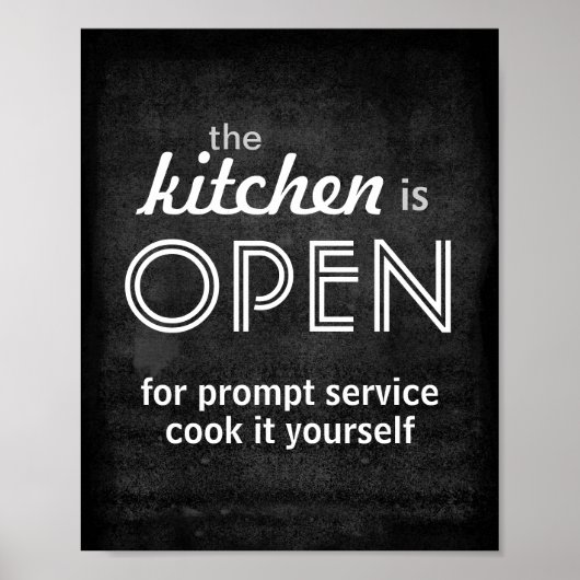 Kochplakat kochen Sie selbst Poster (Vorne)
