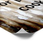 Kochplakat kochen Sie selbst Poster (Ecke)