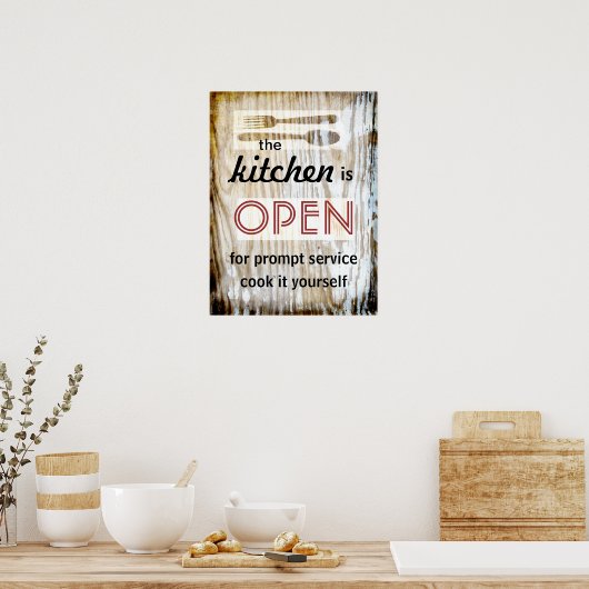 Kochplakat kochen Sie selbst Poster (Küche)