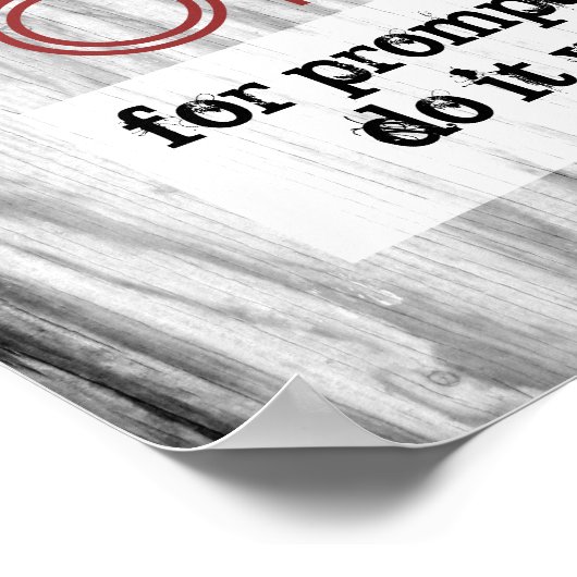 Kochplakat kochen Sie selbst Poster (Ecke)