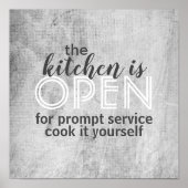 Kochplakat kochen Sie selbst Poster (Vorne)