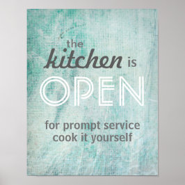 Kochplakat kochen Sie selbst Poster