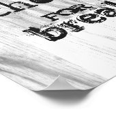 Kochplakat zum Frühstück essen Schokolade Poster (Ecke)