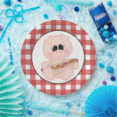 Kochplatte Pig Hotdog Pappteller (Party)