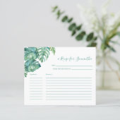 Kochrezepte Cards Tropische Vegetation (Stehend Vorderseite)