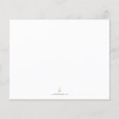 Kochrezepte Karten Wasserfarben Poinsettia (Rückseite)