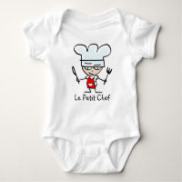 Kochs-Cartoont-shirt Le petit für Kinder und Babys