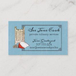 Kochs-Catering-Geschäftskarte der Käsereibe Visitenkarte
