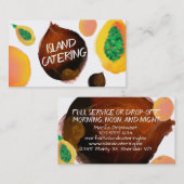 Kochs-Catering-Geschäftskarten der tropischen Visitenkarte (Vorne/Hinten)