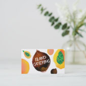 Kochs-Catering-Geschäftskarten der tropischen Visitenkarte (Stehend Vorderseite)