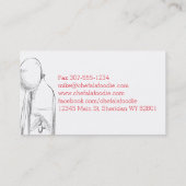 Kochs-Catering-Geschäftskarten der Visitenkarte (Rückseite)