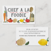 Kochs-Catering-Geschäftskarten der Visitenkarte (Vorne/Hinten)