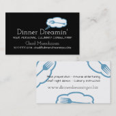 Kochs-Catering-Geschäftstraumkarte der Gabel Visitenkarte (Vorne/Hinten)