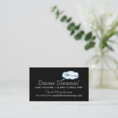 Kochs-Catering-Geschäftstraumkarte der Gabel Visitenkarte (Stehend Vorderseite)