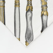 Kochs-Catering-Tischbesteckgeschäft Fleecedecke (Ecke)