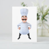 Kochs-Einladungen Einladung (Stehend Vorderseite)