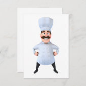 Kochs-Einladungen Einladung (Vorne/Hinten)