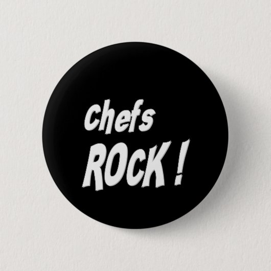 Kochs-Felsen! Knopf Button (Vorderseite)
