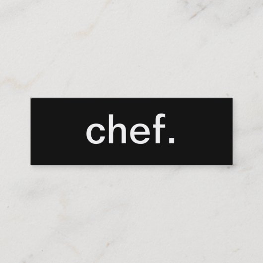 Kochs-Geschäfts-Karte Mini Visitenkarte (Vorderseite)