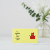 Kochs-Geschäfts-Karte Visitenkarte (Stehend Vorderseite)