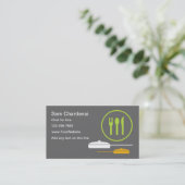 Kochs-Geschäfts-Karten Visitenkarte (Stehend Vorderseite)