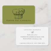 Kochs-Hut-Geschäfts-Karten Visitenkarte (Vorne/Hinten)