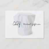 Kochs-Hut-Geschäfts-Karten Visitenkarte (Rückseite)