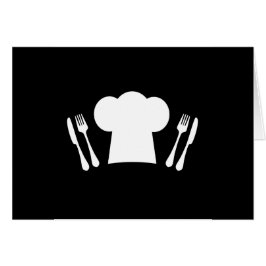 Kochs-Hut-Messer und Gabel-Küche oder Restaurant