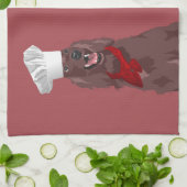 Kochs-irischer roter Setzer-Hund für Geschirrtuch (Gefaltet)