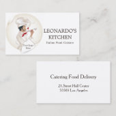 Kochs-Logo für Koch, Catering, Restaurant Visitenkarte (Vorne/Hinten)