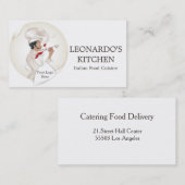 Kochs-Logo für Koch, Catering, Restaurant Visitenkarte (Vorne/Hinten)