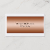 Kochs-Logo für Pizza-Restaurants Visitenkarte (Rückseite)