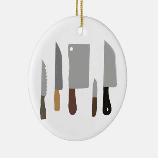 Kochs-Messer Keramik Ornament (Rechts)