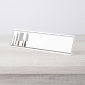 Kochs-Messer Schreibtischnamensplakette (Vorderseite )