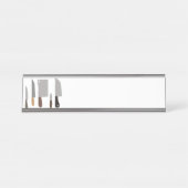 Kochs-Messer Schreibtischnamensplakette (Vorderseite )