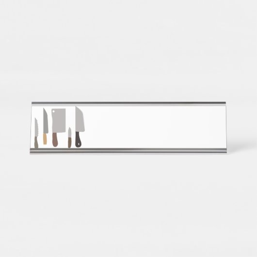 Kochs-Messer Schreibtischnamensplakette (Vorderseite )