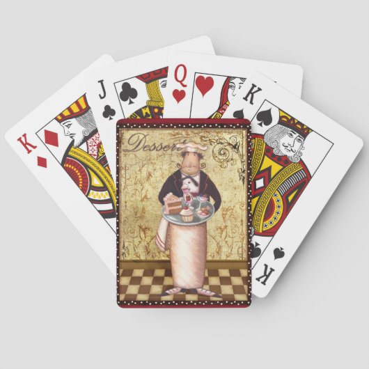 Kochs-Nachtisch Spielkarten (Rückseite)