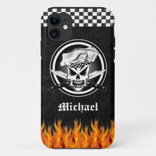 Kochs-Schädel 2 und gekreuzte Kochs-Messer iPhone 11 Hülle