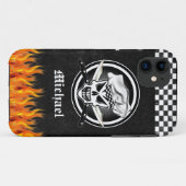 Kochs-Schädel 2 und gekreuzte Kochs-Messer Case-Mate iPhone Hülle (Rückseite (Horizontal))