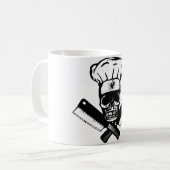 Kochs-Schädel (B&W) Kaffeetasse (Vorderseite Links)