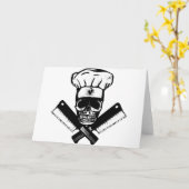 Kochs-Schädel (B&W) Karte (Gelbe Blume)