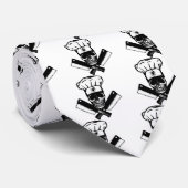 Kochs-Schädel (B&W) Krawatte (Gerollt)