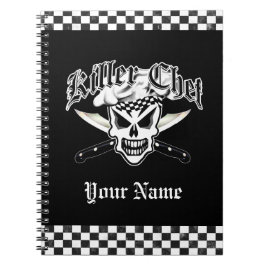 Kochs-Schädel und gekreuzte Kochs-Messer 2 Notizblock