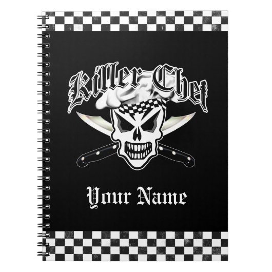 Kochs-Schädel und gekreuzte Kochs-Messer 2 Notizblock (Vorderseite)