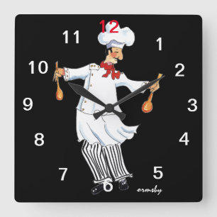 Kochs-Wand-Uhr Quadratische Wanduhr