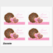 Kochschokolade Donut Bäckerei Sticker Icing Punkte (Blatt)